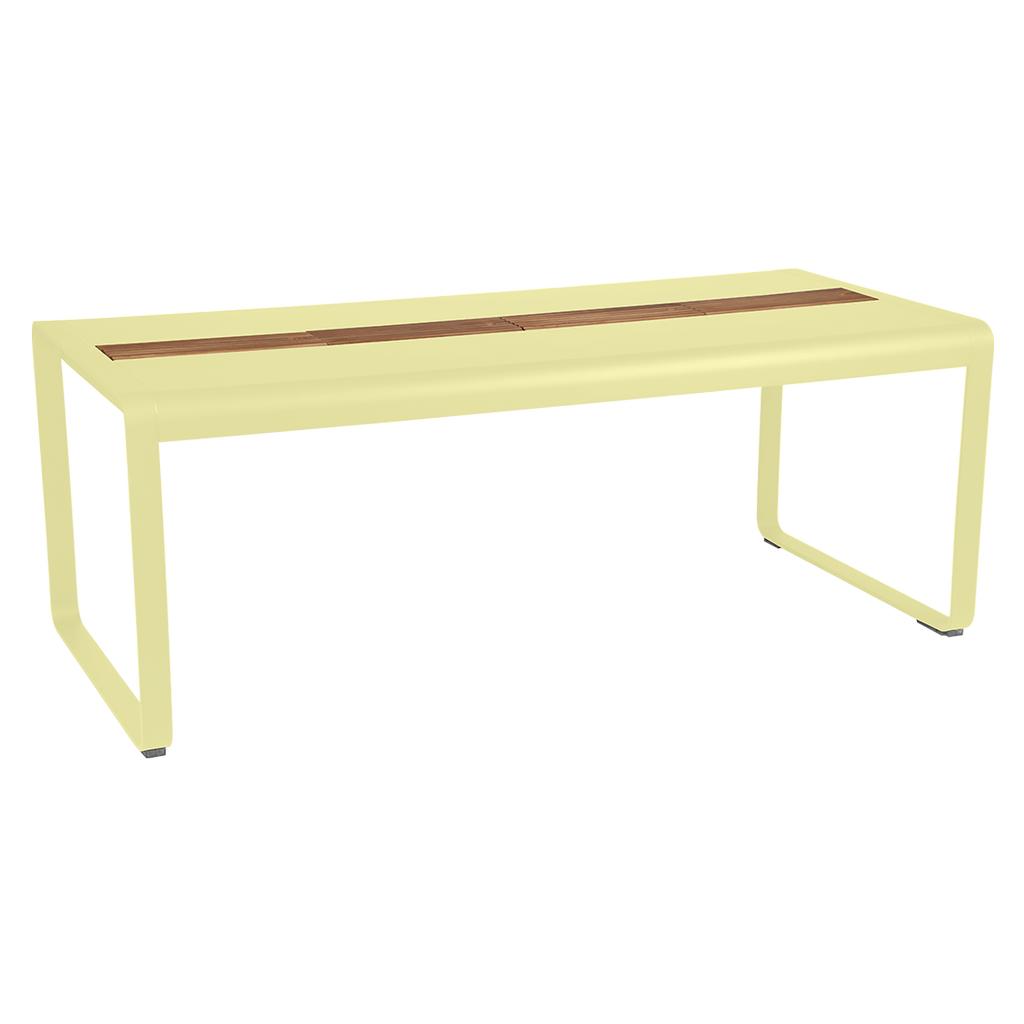 Bild von Bellevie Tisch 196 x 90cm mit Aufbewahrung Zitronensorbet