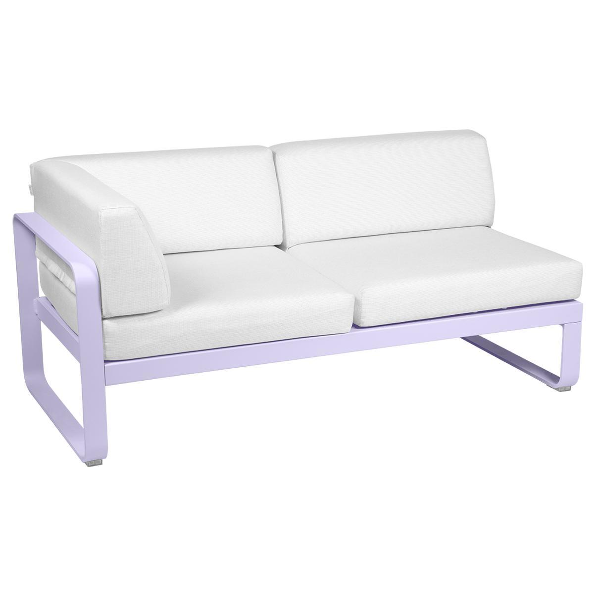 Bild von Bellevie Lounge Eck-Modul D1 Marshmallow 81 Grauweiß 2-Sitzer links