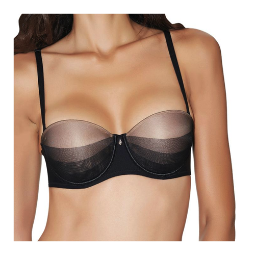 Bild von Eleganter BH 'Bandeau' in Schwarz – Komfort und Stil vereint