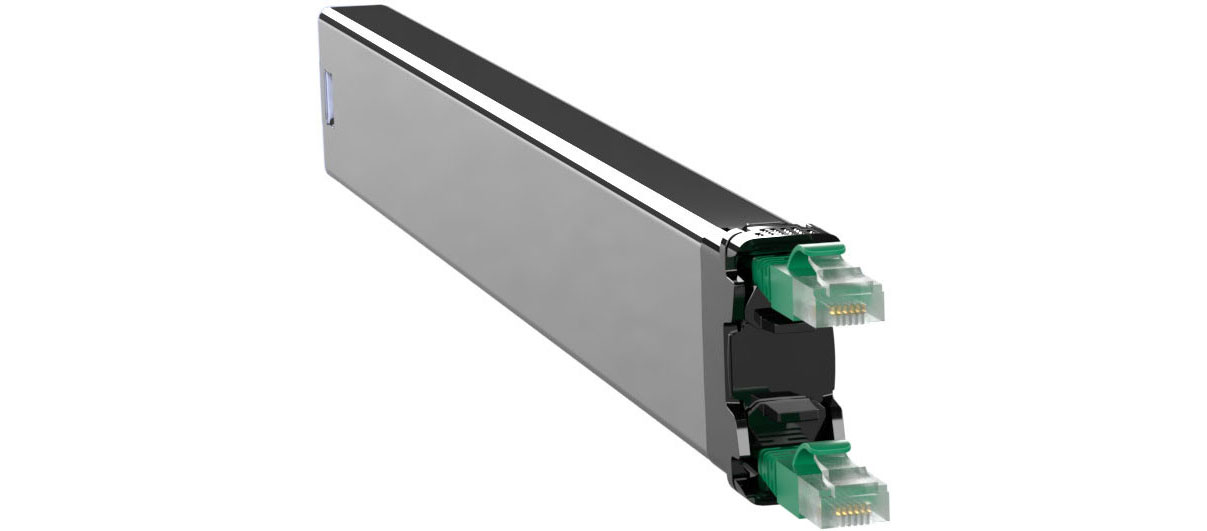 Bild von PATCHBOX 365 CAT.6A STP CASSETTE GREEN 0,8M (U/FTP, CAT6a, 0.80 m), Netzwerkkabel