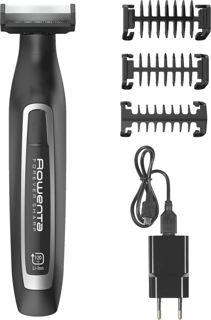Bild von Rowenta Forever Sharp TN6000 Barttrimmer Nass & Trocken Schwarz - Silber (TN6000)