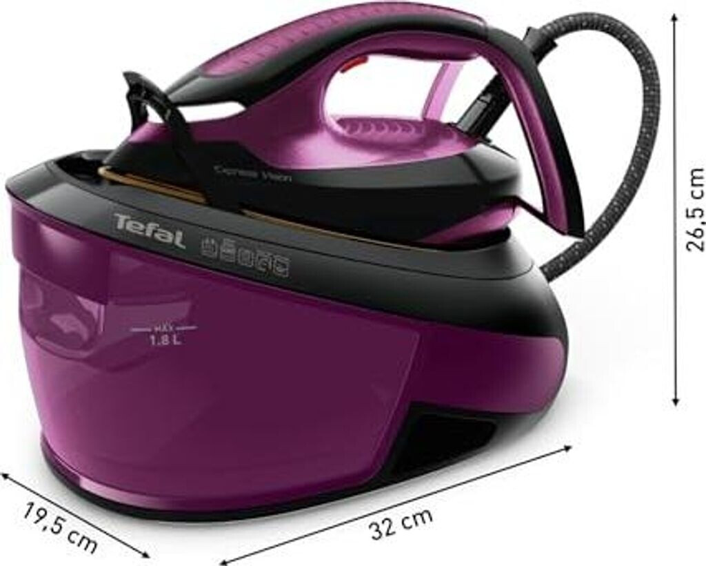 Bild von Tefal Dampfbügelstation SV8152 Express Vision, 1800 ml Wassertank, 480 g/Min. extra Dampfstoß, für alle Textilien, LED an der Spitze