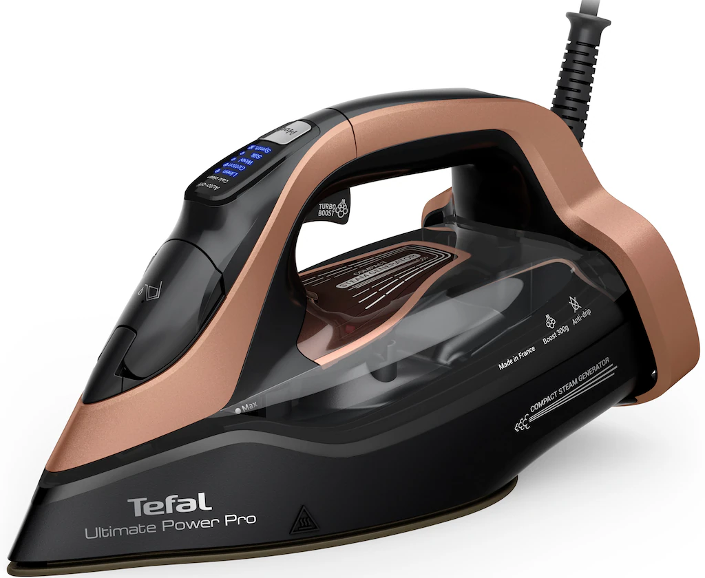 Bild von Tefal Dampfbügeleisen "FV9E50 Ultimate Power Pro", 3200 W, 85 g/Min. kontin. Dampfabgabe, 300 g/Min. Dampfstoß, selbstreinigend