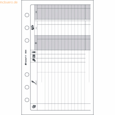 Bild von 5 x Quo Vadis Timer Kassenbuch 32 Blatt 105x172mm