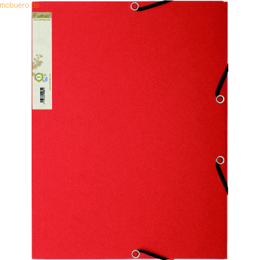 Bild von Exacompta 55985E Einschlagmappe Scotten. Aus extra starkem Colorspan-Karton DIN A4 mit 2 Gummizügen, 3 Klappen und Rückenschild zweifarbig Sammelmappe Dokumentenmappe