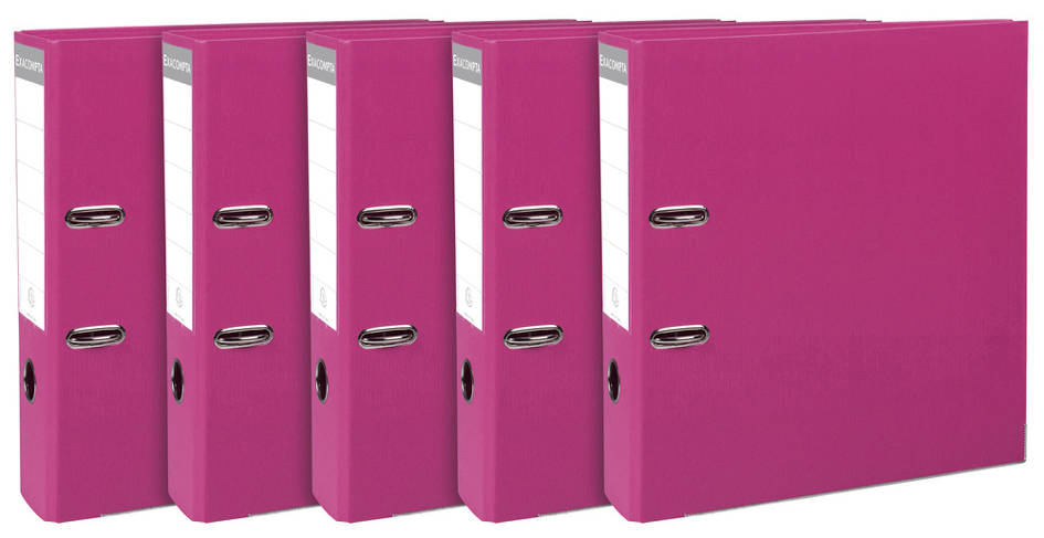 Bild von EXACOMPTA PP-Ordner Premium, A4, 80 mm, himbeere, 5er Pack