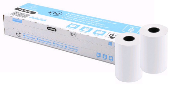 Bild von 10x Exacompta, Thermopapierrolle, Thermorollen fr Kassensysteme, 57 mm x 18 m