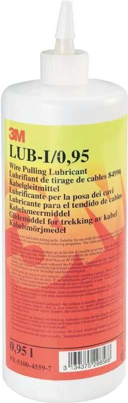 Bild von 3M Lub-P Kabelgleitmittel - Hochtemperatur-Schmiermittel - 950 ml - Flasche - Rot - Gelb - 45 °C - Ideal für den Einsatz in Industrie- und Energieversorgungsanwendungen (FE-5100-4989-6)