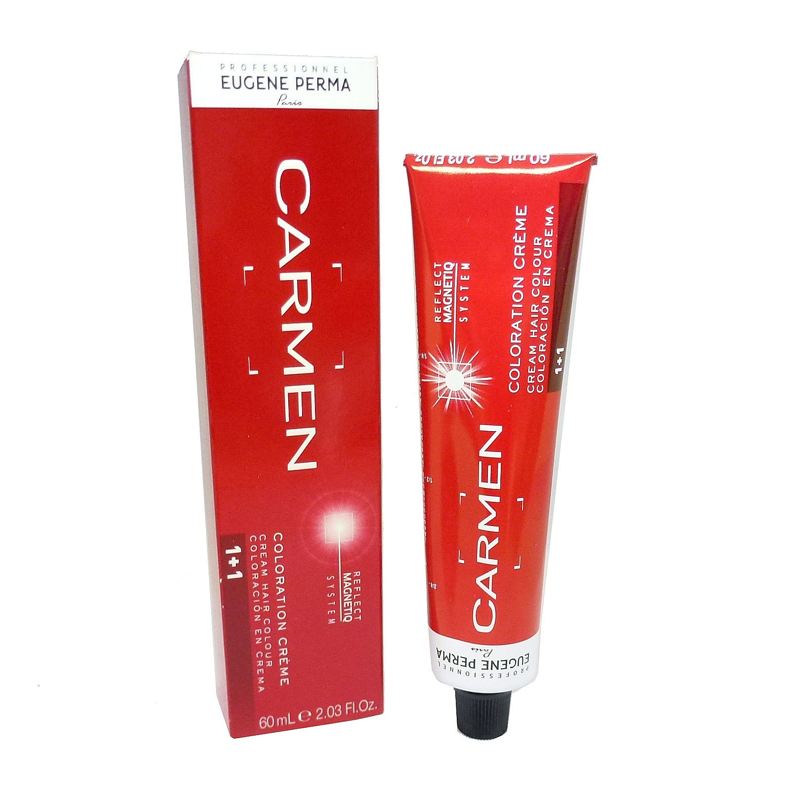 Bild von Eugene Perma Carmen Ultime Permanent Coloration Creme Haar Farbe 60ml - 01 black