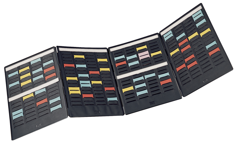 Bild von Nobo T-Karten Mini-Planungsset, tragbar, Haftnotizen Set mit 17 Spalten & 272 Slots, Größe 1,5, enthält T-Karten in verschiedenen Farben, 3084200