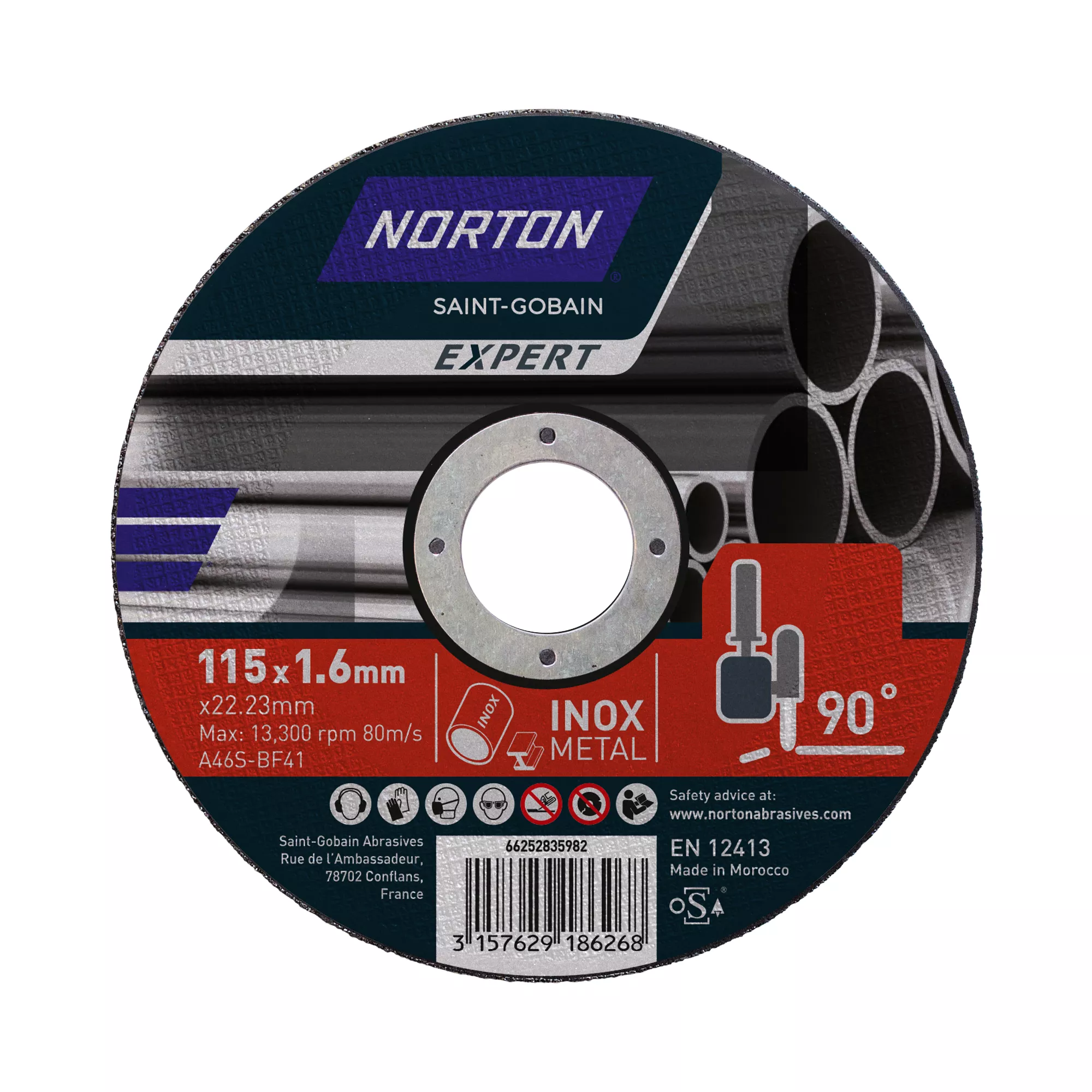 Bild von Trennscheibe 'Norton Expert' Stahl Ø 115 mm