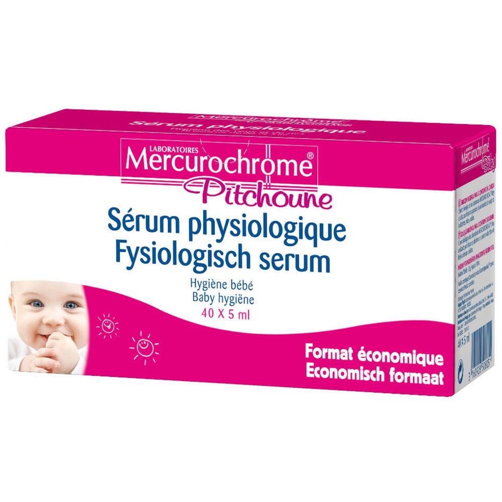Bild von Mercurochrome Pitchoune Physiologische Kochsalzlösung