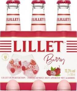 Bild von Lillet Aperitif Set - Lillet Berry, vorgemischter Drink aus Lillet Blanc, Erdbeer- & Himbeer-Aromen, Lillet Tonic, vorgemischter Drink aus Lillet Blanc, Gurke & Minze - 6 x 200ml