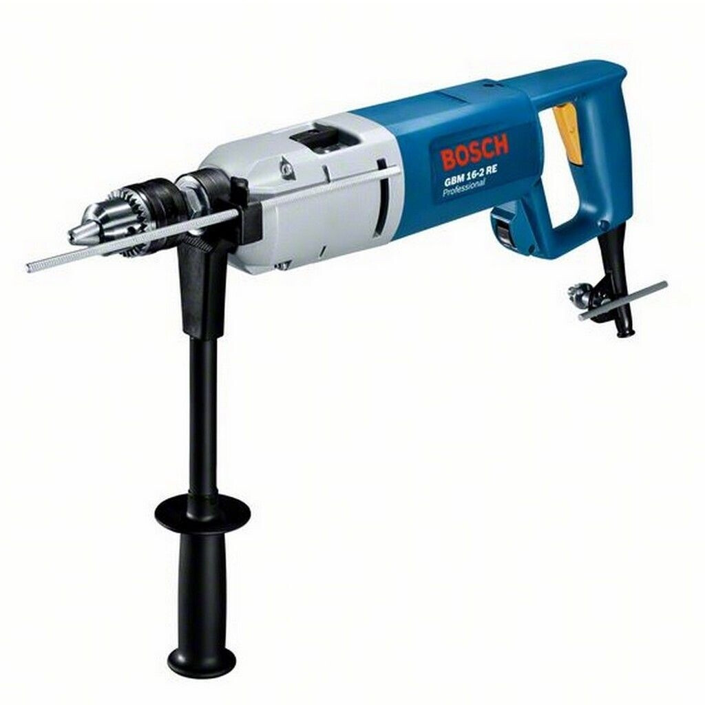 Bild von Bosch Professional Bohrmaschine GBM 16-2 RE (inkl. Zusatzhandgriff, Tiefenanschlag 310 mm, Zahnkranzbohrfutter 16mm)