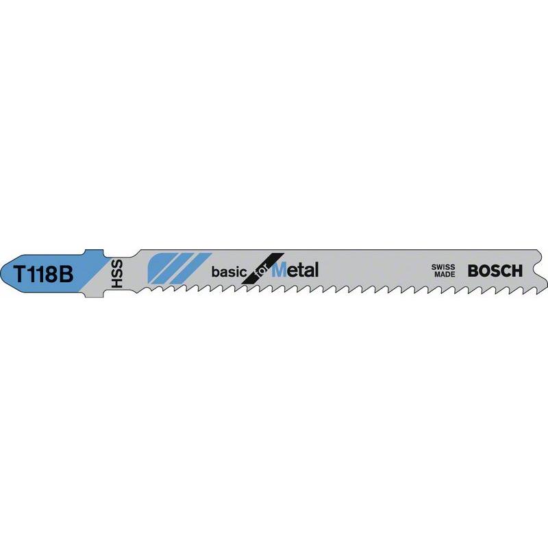 Bild von Bosch Accessories 2609256730 Stichsägeblatt HSS, T 118 B Basic for Metal 2St.