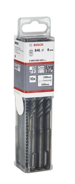 Bild von Bosch SDS-plus-5 - Bohrer - für Beton, Mauerwerk, Stahlbeton - 10 Stücke - 5 mm - SDS-plus - Länge: 115 mm