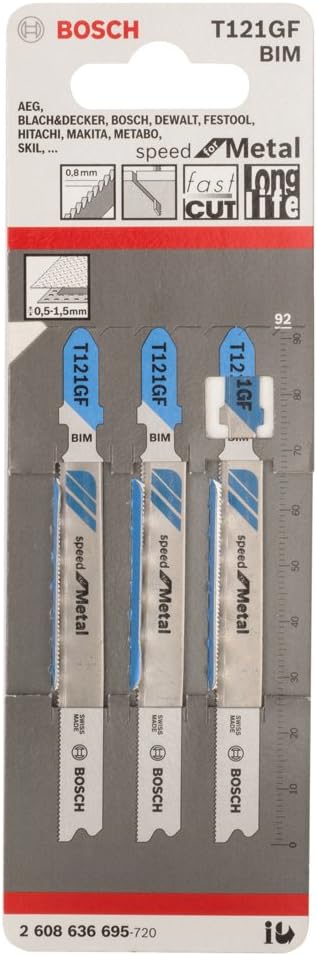 Bild von Bosch Accessories Stichsägeblatt Bosch Accessories 2608636696 Stichsägeblatt T 121 GF Speed for Metal