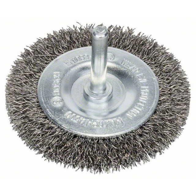 Bild von BOSCH Scheibenbürste, Edelstahl, gewellter Draht, 0,3 mm, 70 mm, 10 mm, 4500 U/ min, 2608622121