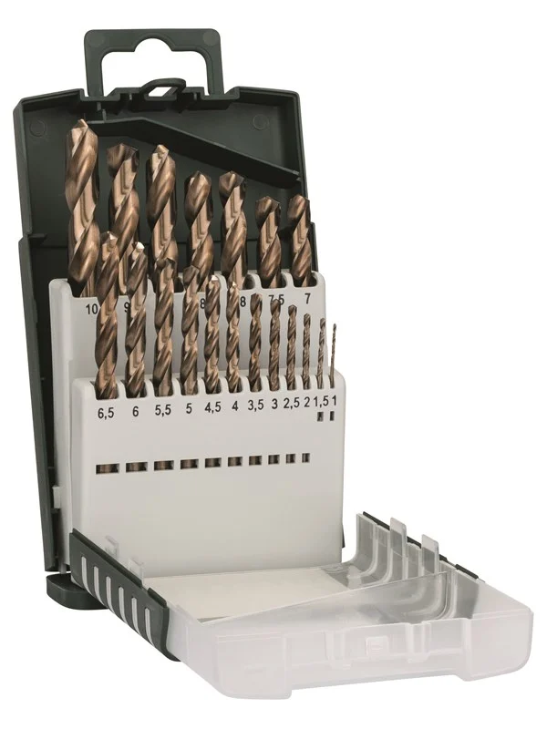 Bild von Bosch Professional Zubehör, Bohrereinsatz, HSS Metall-Spiralbohrer-Set 19 (1.0-10 mm)