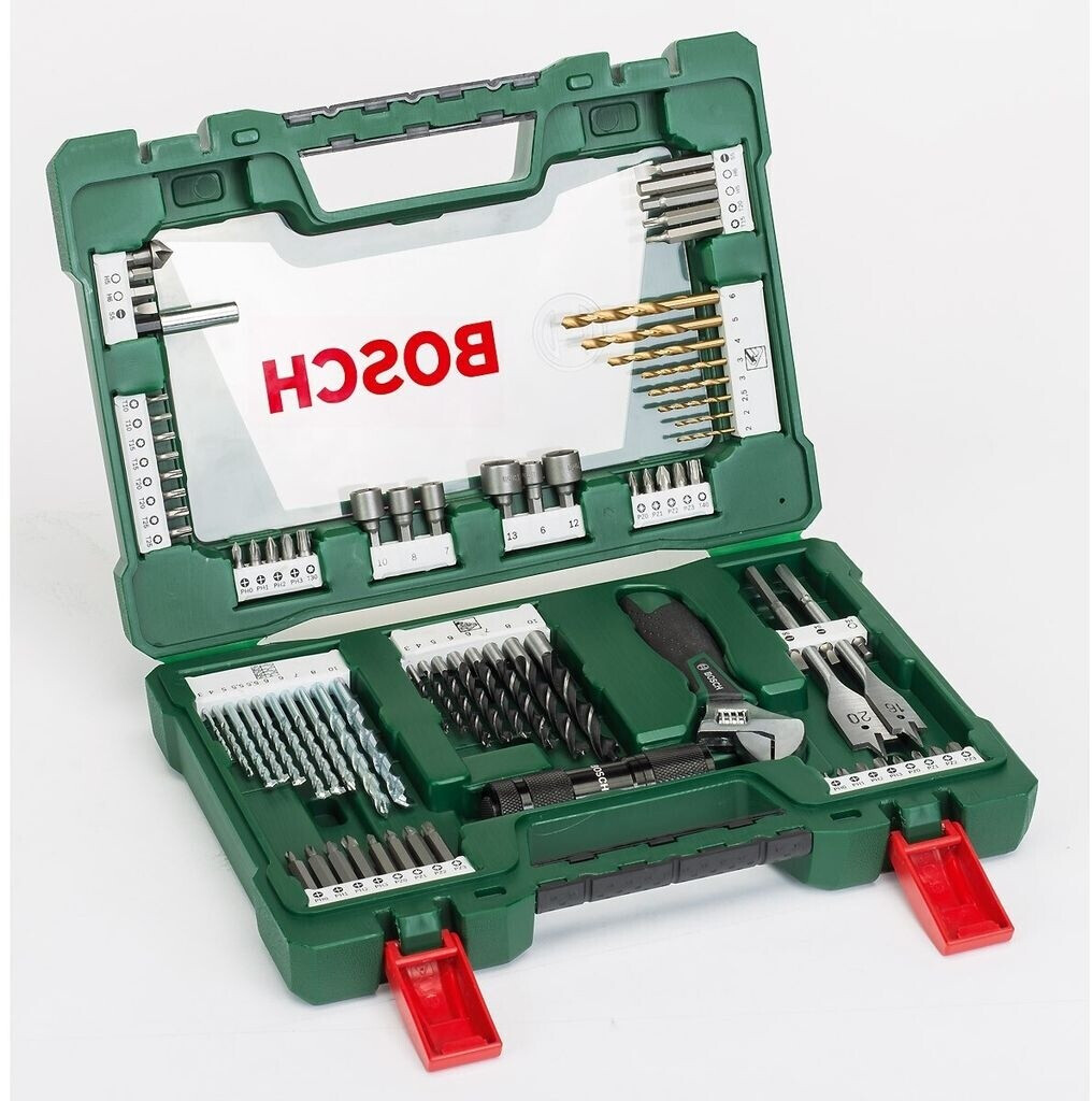 Bild von Bosch V-Line - Schraubendreher- und Bohreinsatzset - für Holz, Metall, Stein - Forstnerbohrer - torx, phillips, pozidriv, hex, slot - 6 mm, 7 mm, 8 mm, 9 mm, 10 mm, 12 mm, 13 mm - Länge: 50 mm, 25 mm