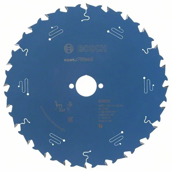 Bild von Bosch Accessories Professional 1x Kreissägeblatt Expert for Wood (Holz, Sägeblatt Ø 237 x 30 x 2,5 mm, 24 Zähne, Zubehör Kreissäge)