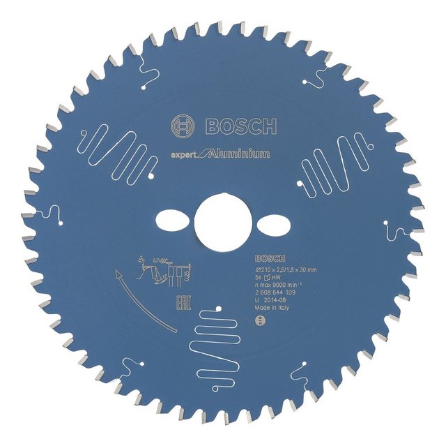 Bild von Bosch Professional 1x Kreissägeblatt Expert for Aluminium (für Aluminium, Sägeblatt Ø 210 x 30 x 2,6 mm, 54 Zähne, Zubehör Kreissäge)