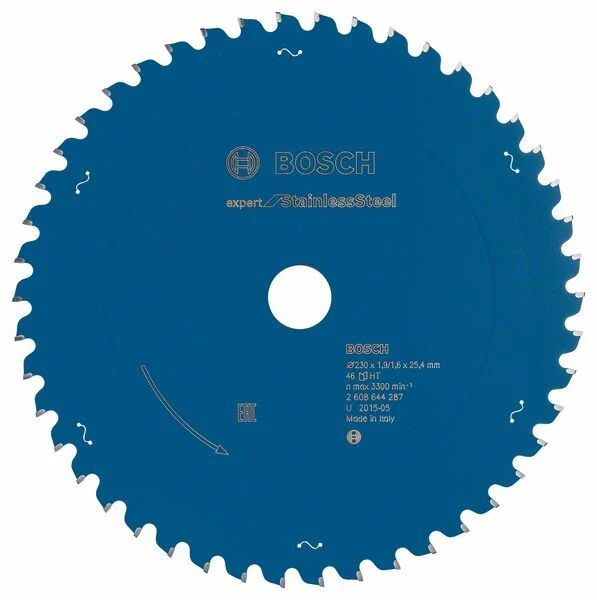 Bild von Bosch Professional Kreissägeblatt Expert for Stainless Steel (Edelstahl, 46 Zähne, Zubehör Kreissäge) 230 mm