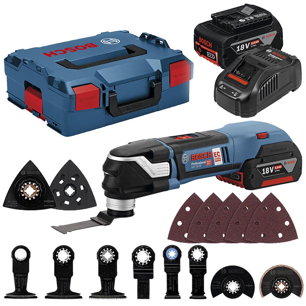 Bild von Bosch Professional GOP18V-28 06018B6003 Akku-Multifunktionswerkzeug inkl. 2. Akku, inkl. Koffer 20te