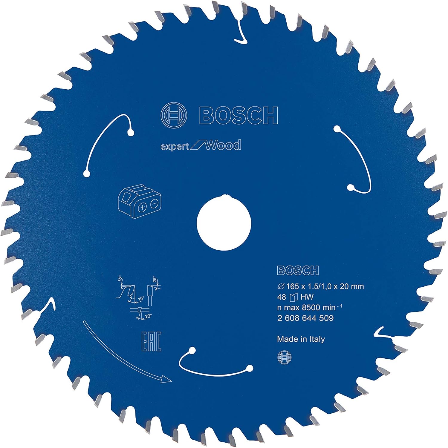 Bild von Bosch Professional 1x Kreissägeblatt Expert for Wood (Holz, Sägeblatt Ø 140 x 20 x 1,8 mm, 24 Zähne, Zubehör Akku Kreissäge)