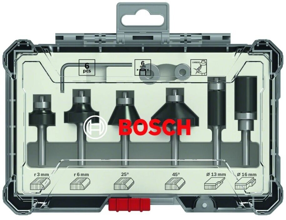 Bild von Bosch Rand- und Kantenfräser-Set 6tlg 8mm Schaft