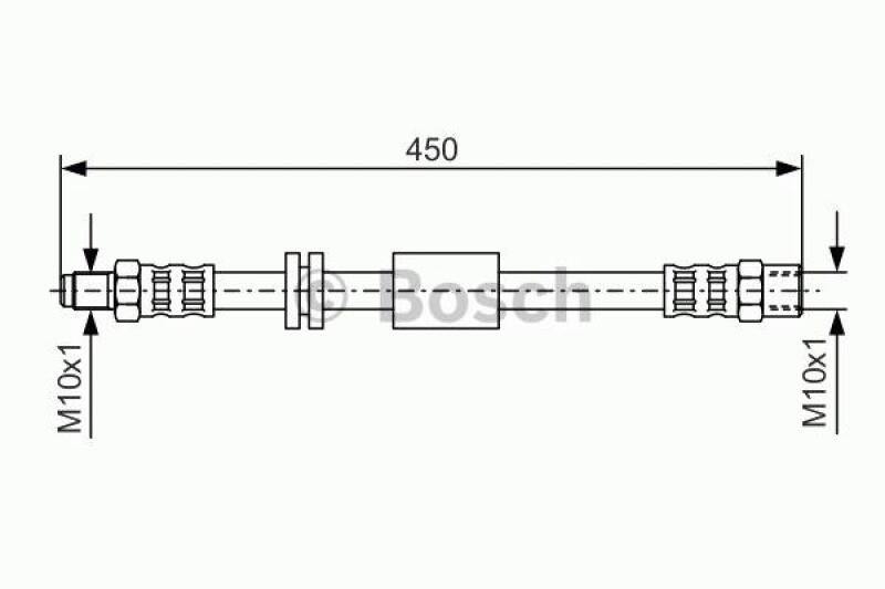 Bild von BOSCH 1 987 476 443 Bremsschläuche Bremsschlauch 423 BMW: 5 Saloon