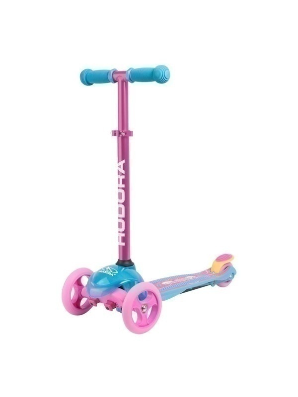 Bild von HUDORA Scooter Flitzkids 2.0 I Stabiler Kinderscooter mit großer Trittfläche I Höhenverstellbarer & transportierbarer Mini-Dreirad-Roller für bis zu 50kg I Dreiradscooter aus Aluminium für Kinder