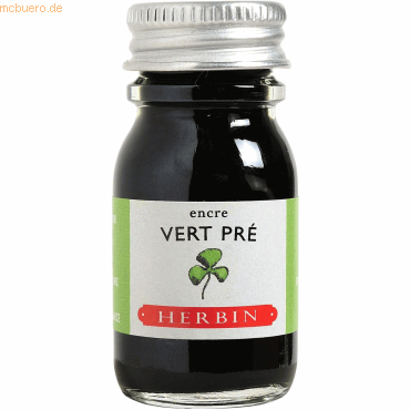 Bild von 6 x Herbin Füllertinte 10ml Kleegrün