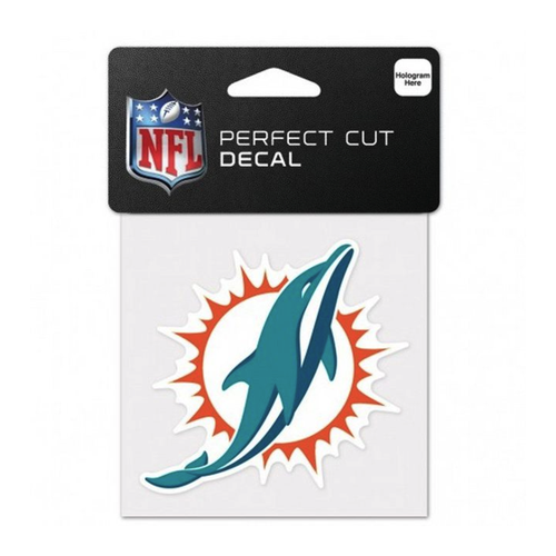 Bild von WinCraft Wanddekoobjekt Aufkleber 10x10cm NFL Miami Dolphins