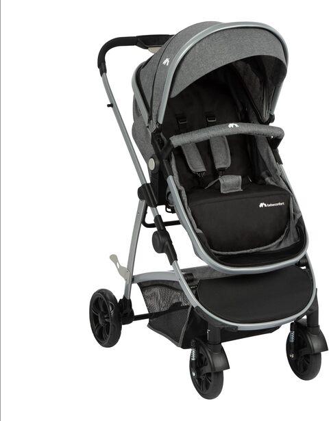 Bild von Bebeconfort Hello 3-in-1 Kinderwagen, inkl. Babyschale und Wandelbarer Babywanne, nutzbar ab der Geburt bis ca. 4 Jahre, 0-22 kg, Black Chic