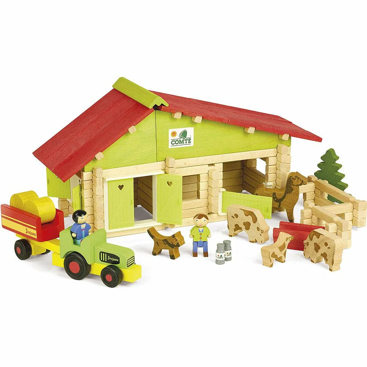 Bild von Actionfiguren Jeujura Wooden Farm 140 Stücke Playset