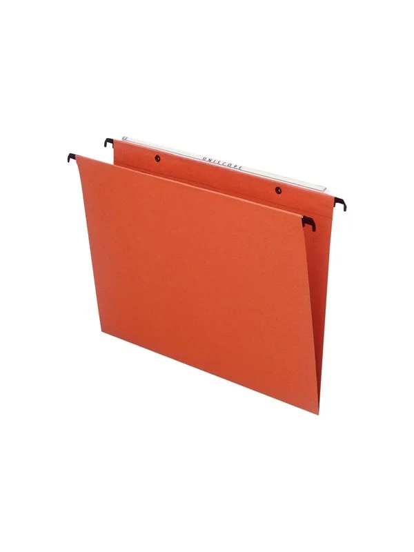 Bild von Esselte Orgarex Hängemappe Kraftpapier V-förmiger Boden 15 mm Kapazität Folio-Format 50 Stück orange