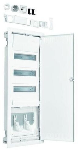 Bild von Hager Kleinverteiler VU603NWH UP 3x12TE Kst IP30 REG 348x880x94,5mm ET94,5mm geschl VU603NW