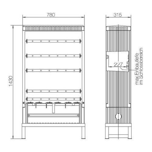 Bild von Hager ZAF101B Festplatzverteilerschrank – Mobil und Sicher