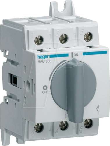 Bild von Hager Verteiler Hager Lasttrennschalter 3P 80A HAC308