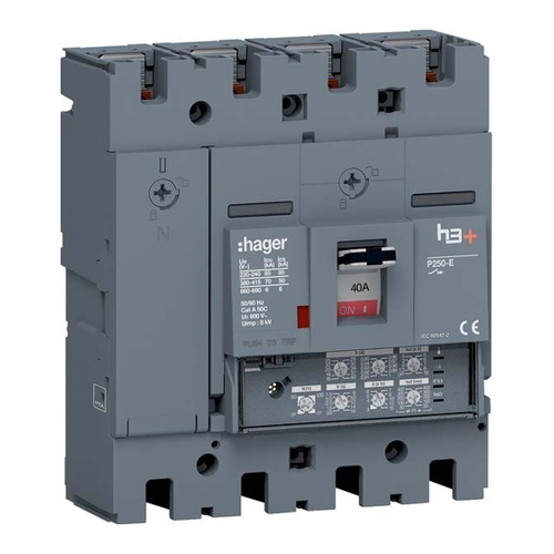 Bild von Hager HET041JR Leistungsschalter 40A 70kA FTC