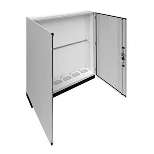 Bild von Hager Schrank 1550 x 1950 x 275 Stahl Lichtgrau (RAL 7035) – Ein solider Aufputz-Verteiler