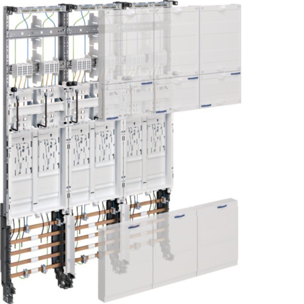 Bild von Hager Komplettfeld TAB NS-Nord ZL3EL26N 6Z 3feldrig eHZ H 1050mm, Passive Bauelemente, Weiss