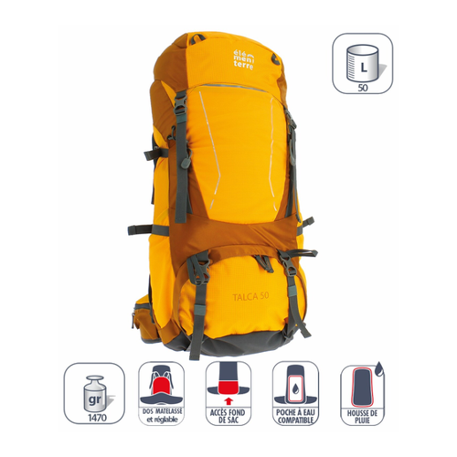Bild von Rucksack elementerre talca 50 l – Optimal für Abenteuer
