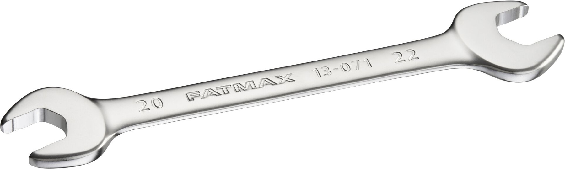 Bild von Stanley FatMax Doppel-Maulschlüssel FMMT13071-0 (20 x 22 mm, 15 degree gekröpft, mit Anti-Rutsch-Profil für verbesserten Schraubenkontakt), Stahl