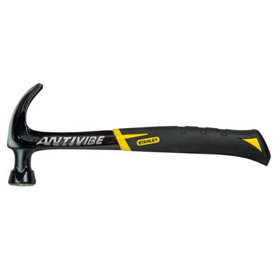 Bild von Stanley FatMax Antivibe gebogene Klauenhammer (567 g Kopfgewicht, 340 mm Länge, weicher Handgriff, Stimmgabel-Form) FMHT1-51277