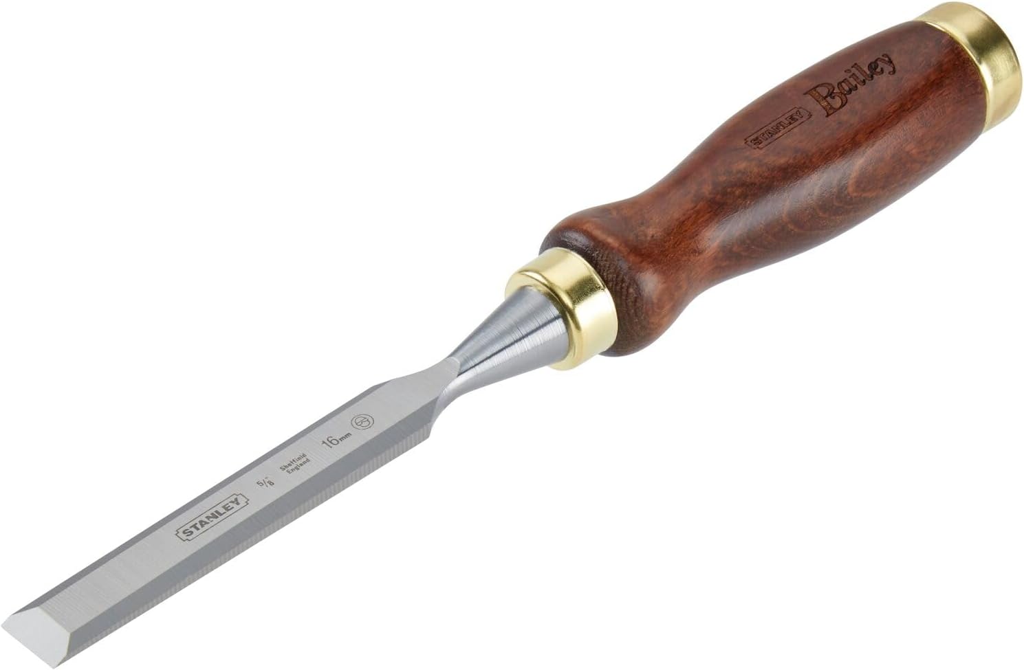 Bild von Stanley Bailey Stechbeitel (22 mm Eisenbreite, 150 mm Eisenlänge, Kunststoff-Kappe, nachschärfbar) 2-16-391