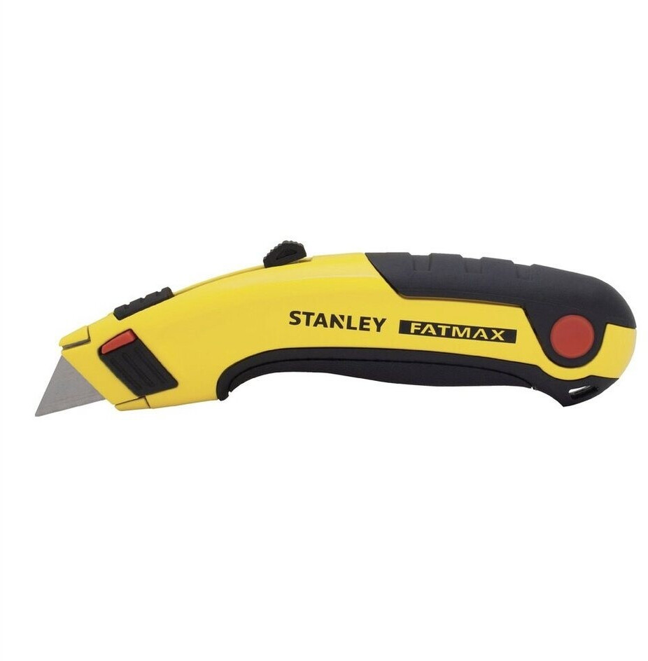 Bild von Stanley Fatmax Messer 7-10-778 (mit einziehbarer Klinge, 170 mm Länge, robustes Zinkdruckgehäuse mit patentierter InterLock-Verbindung, Ersatzklingen im Griff verstaubar, Klingenwechsel ohne Werkzeug)