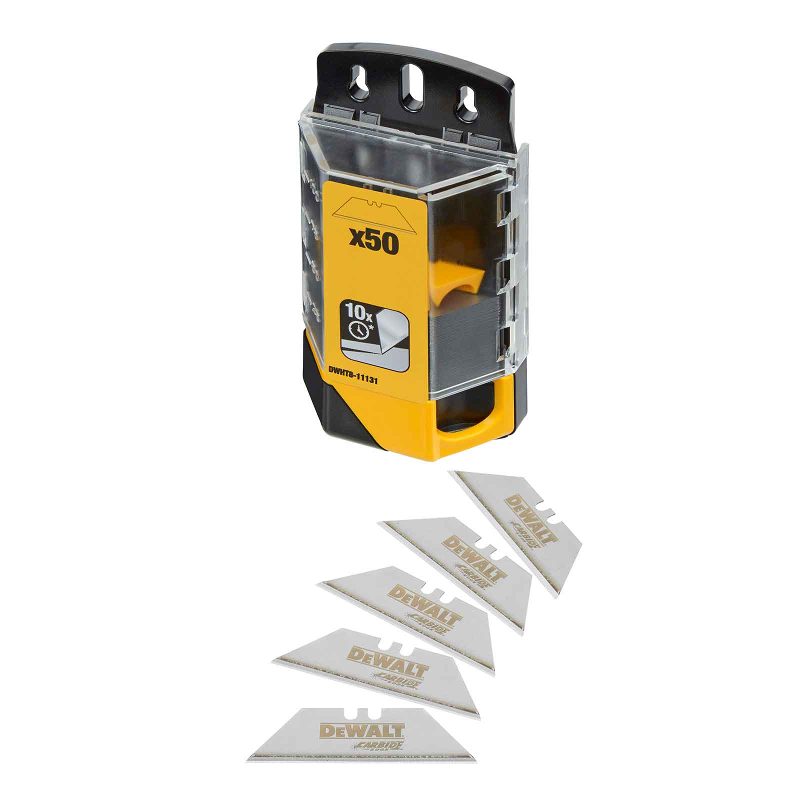 Bild von DeWALT Universal-Trapezklingen DWHT8-11131, Trapez Klingen Wolframcarbid, 50 Stk