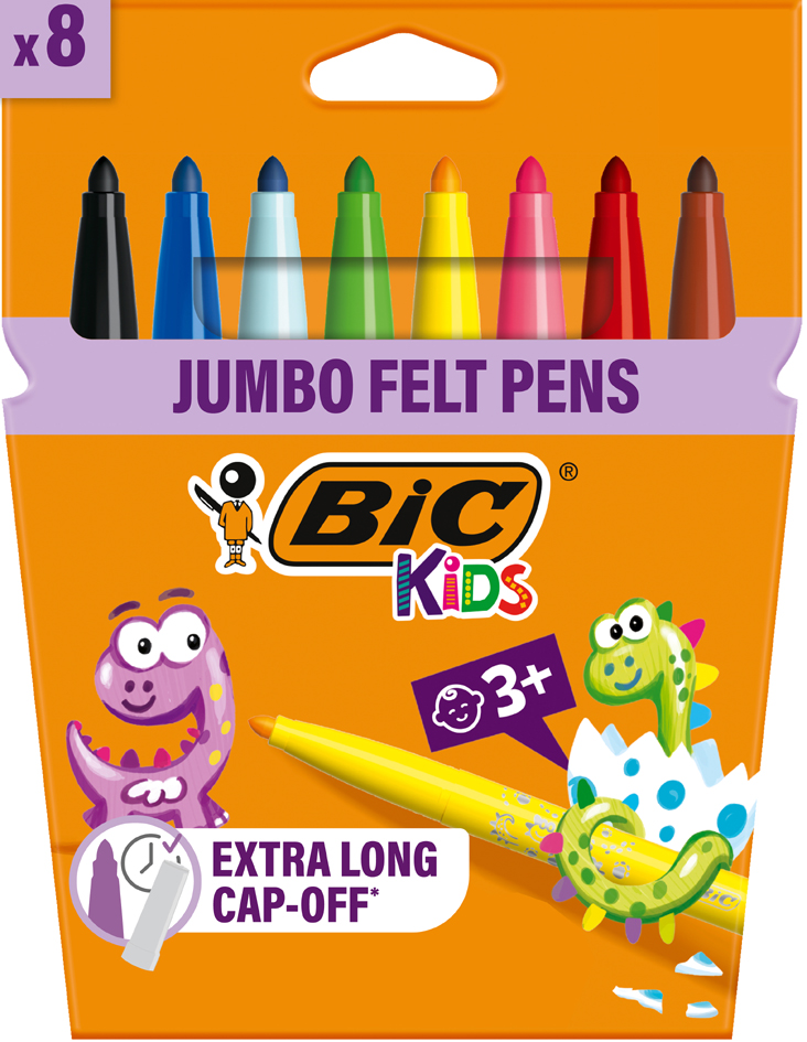 Bild von BIC KIDS Fasermaler Visacolor XL ecolutions, 8er Kartonetui